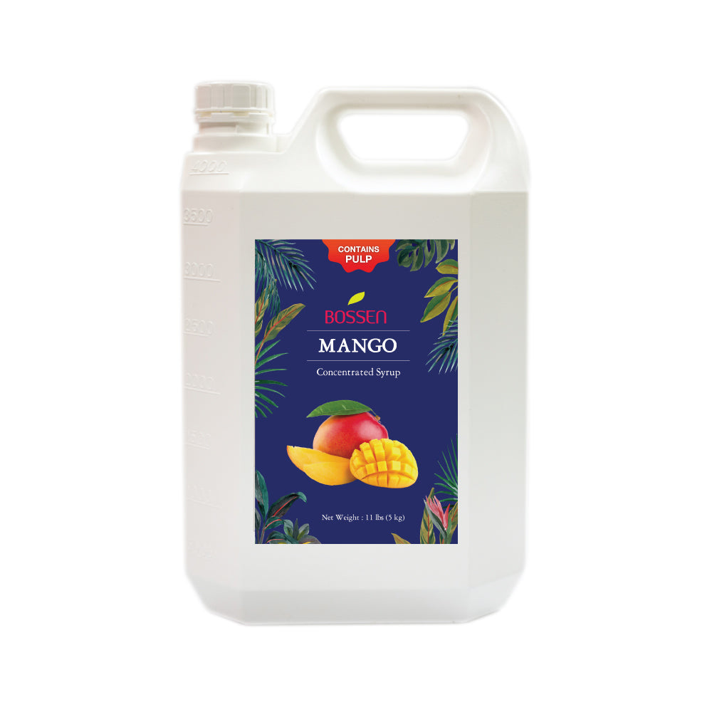 Boss Syrup Mango Syrup with Pulp | Bubble Tea | Iced Tea | Slush | Asian Sweets ...