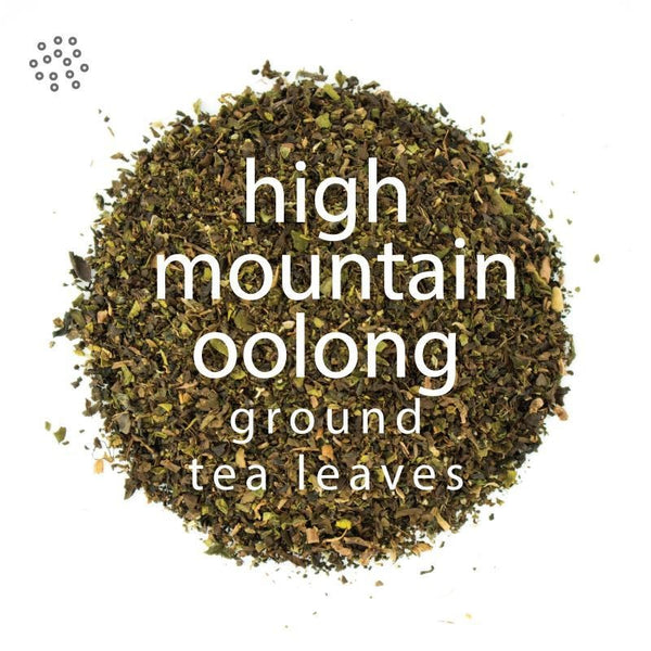 Ground High Mountain Oolong Tea Leaves view 3